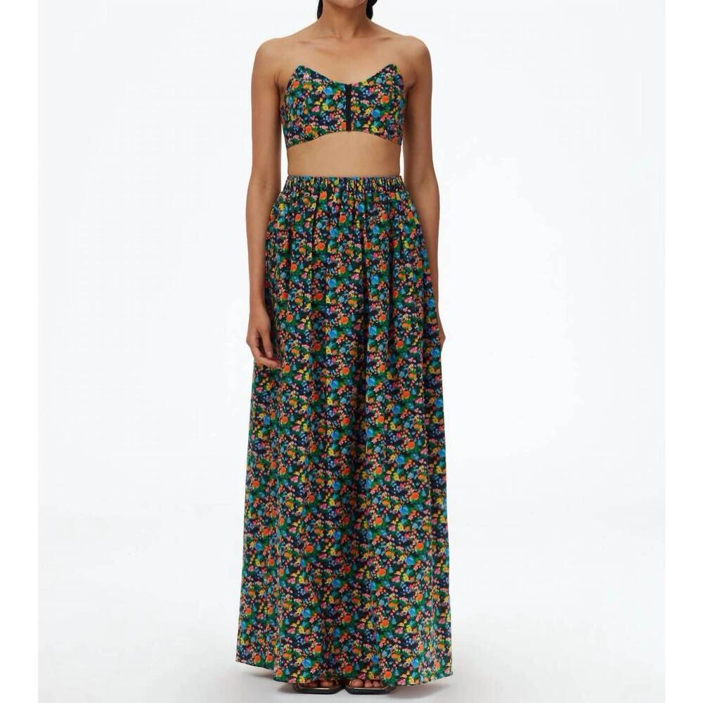 NEW TIBI sabine bralette in black floral